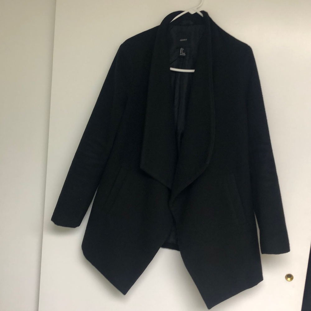 Black peacoat